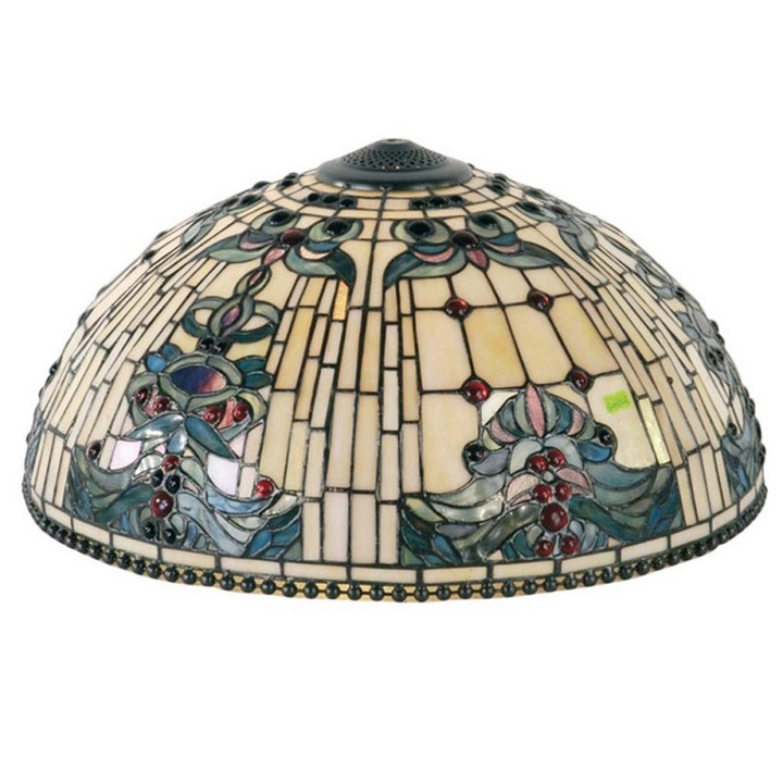 Tiffany üveg és polirezin lámpabúra Ø 50x28 cm