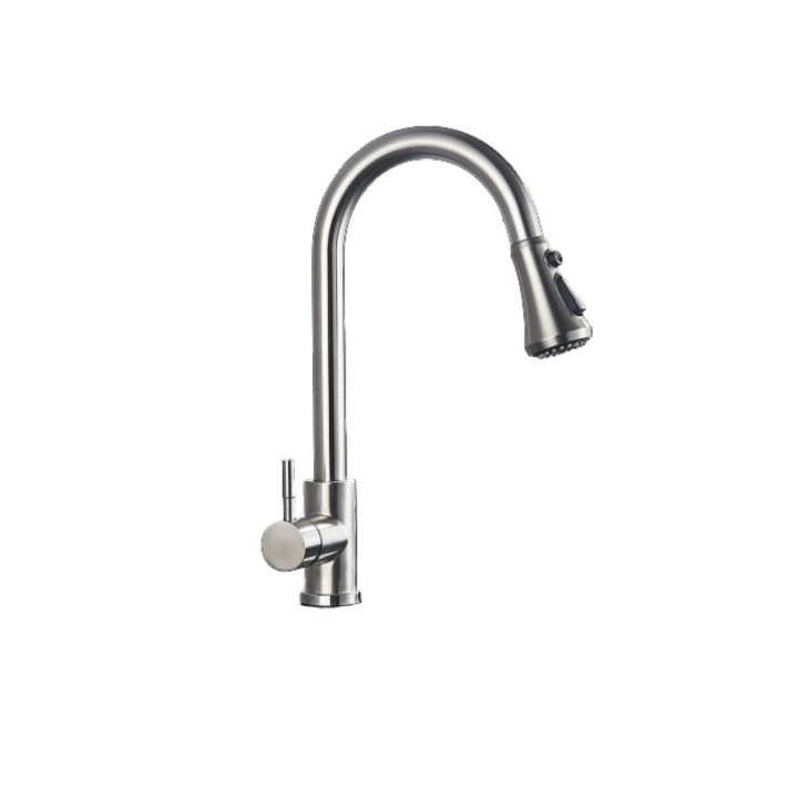 Смесител за кухненска мивка Blackswan тип M84 със сензор и 3 режима модел никел размер 42см