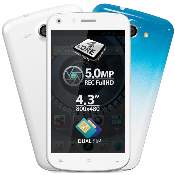 Telefon mobil Allview A5 Quad, Dual SIM, White