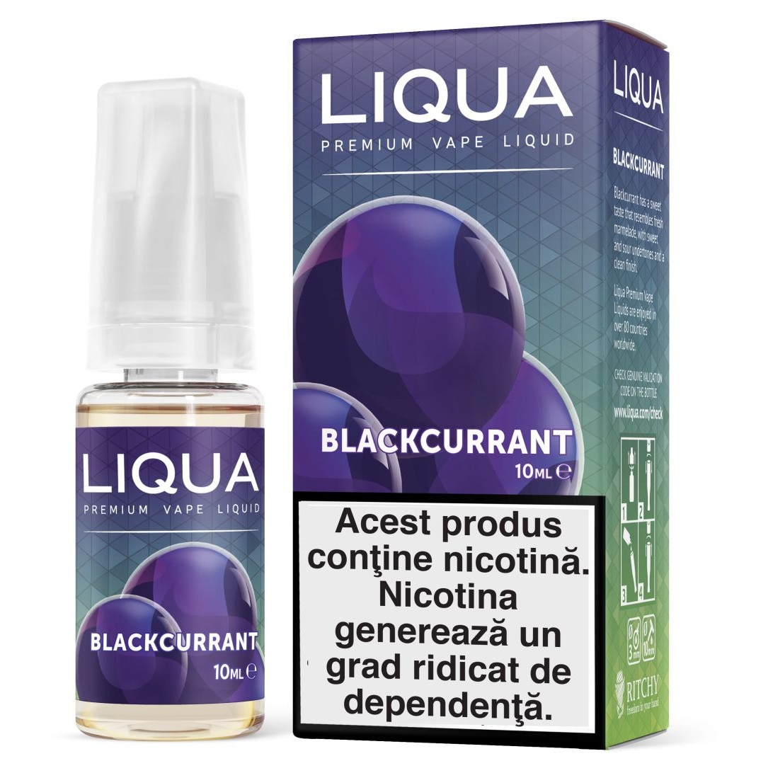 Lichid pentru Tigara Electronica Liqua Elements Blackcurrant 6mg/ml 10 ml