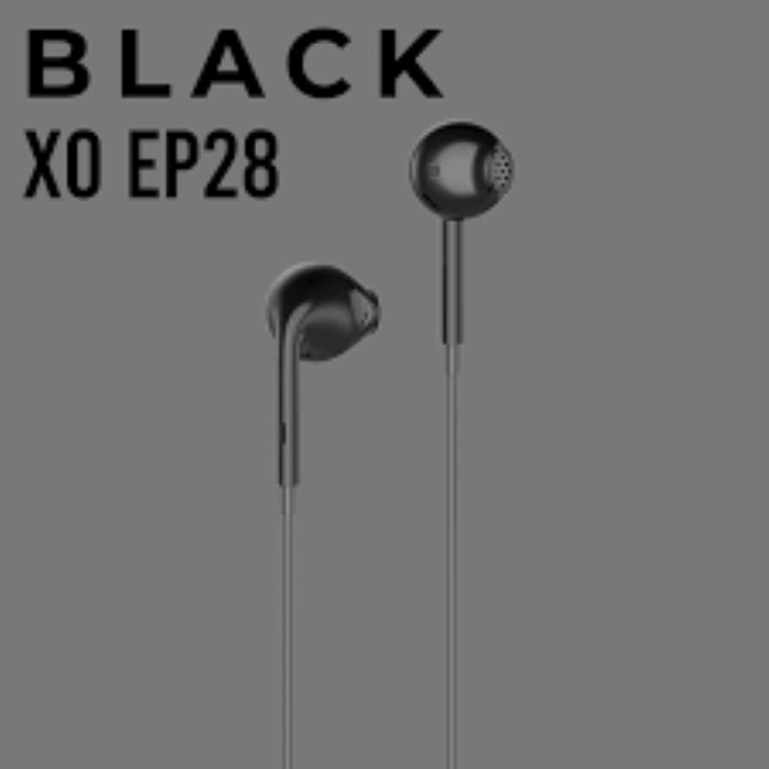 Casti cu fir Stereo XO EP28 Plastic Negru (Jack)