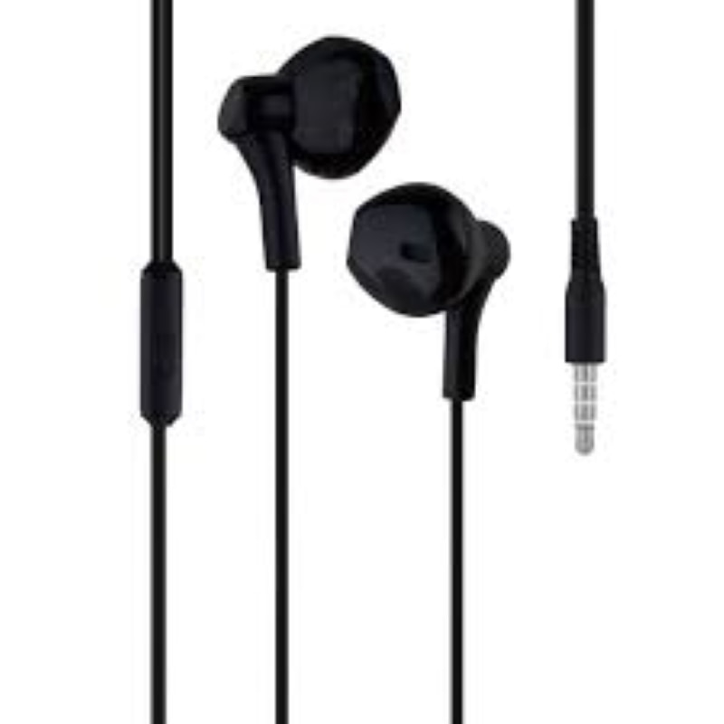 Casti cu fir Stereo XO EP39 Negru, tip In-Ear, conector Jack 3.5mm, 1m, Microfon incorporat