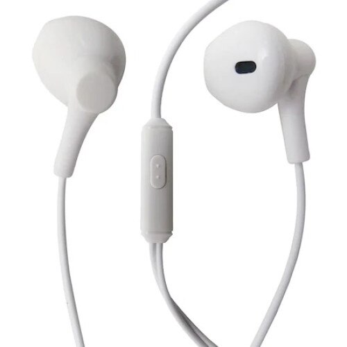 Casti cu fir Stereo XO EP39 Alb, tip In-Ear, conector Jack 3.5mm, 1m, Microfon incorporat