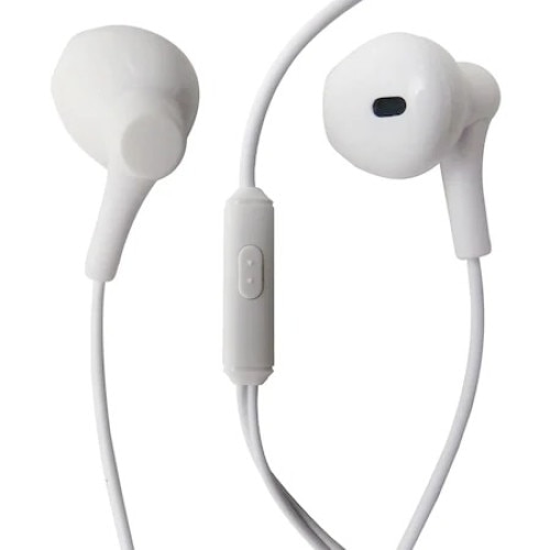 Casti cu fir Stereo XO EP39 Alb, tip In-Ear, conector Jack 3.5mm, 1m, Microfon incorporat