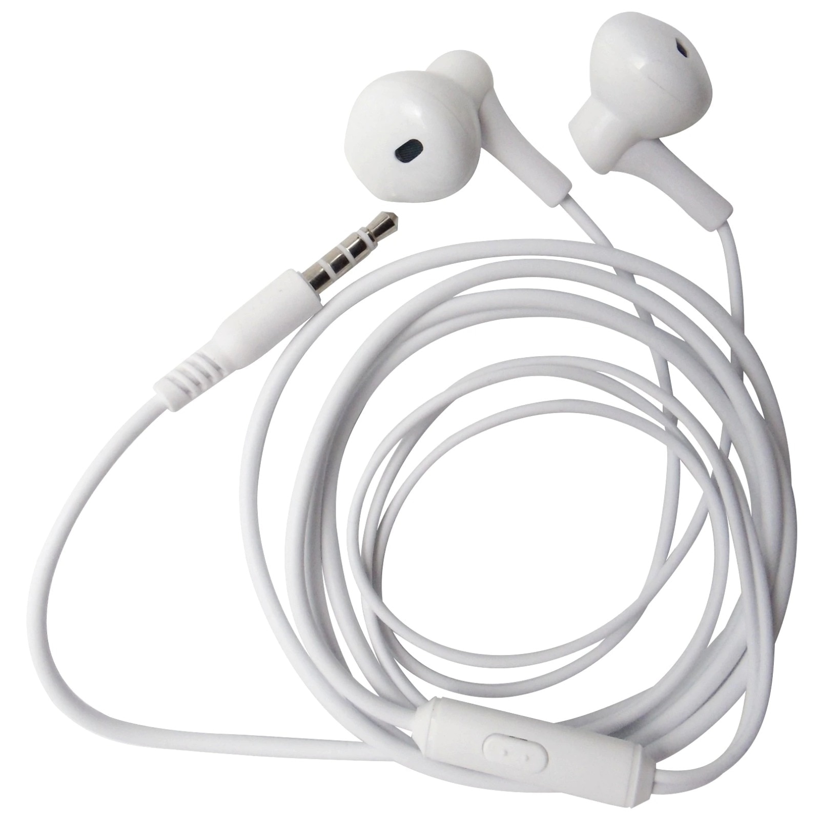 Casti cu fir Stereo XO EP39 Alb, tip In-Ear, conector Jack 3.5mm, 1m, Microfon incorporat