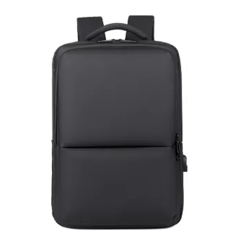 Rucsac laptop 15.6" pentru calatorii, impermeabil, cu port de incarcare USB, ESCALATE, 45x30x15 cm, Negru