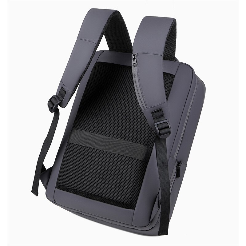 Rucsac laptop 15.6" pentru calatorii, impermeabil, cu port de incarcare USB, ESCALATE, 45x30x15 cm, Gri