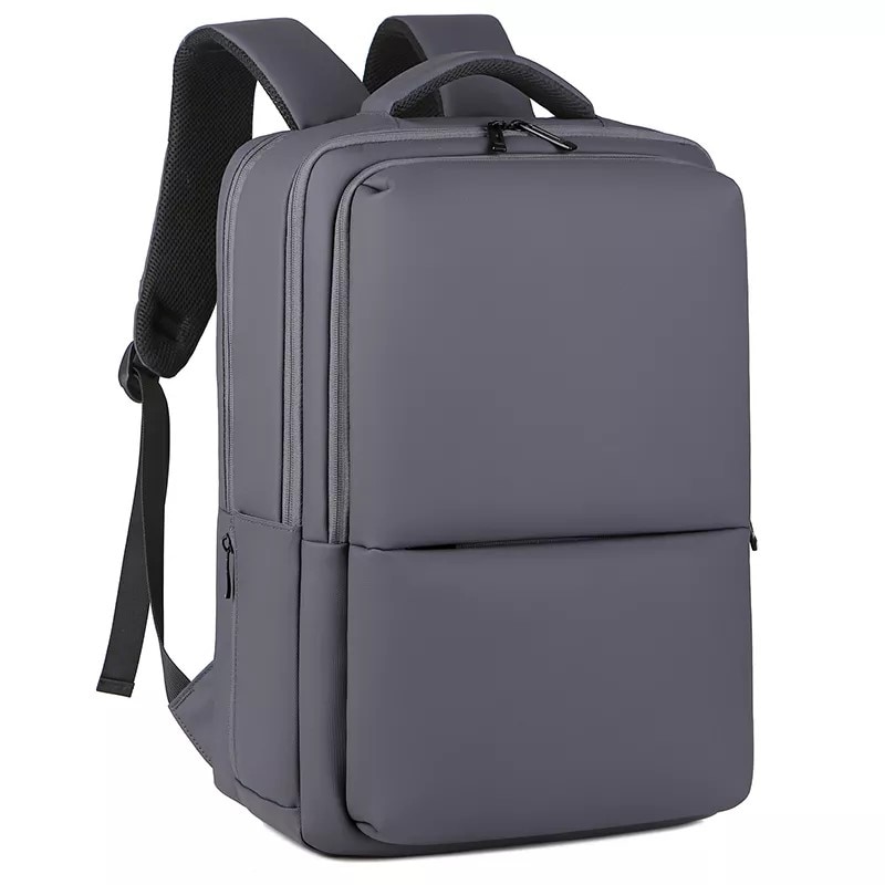 Rucsac laptop 15.6" pentru calatorii, impermeabil, cu port de incarcare USB, ESCALATE, 45x30x15 cm, Gri