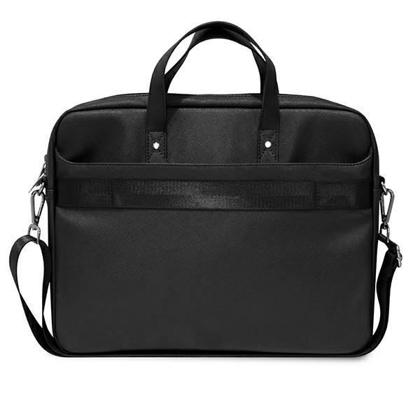 Geanta pentru laptop, Guess, Poliuretan, 16'', Negru