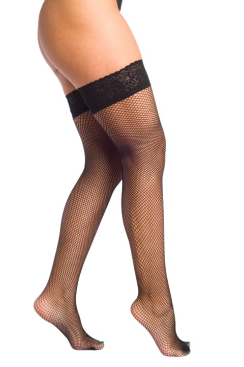 Dres Stockings Ar Rete Veneziana Plasa Negru