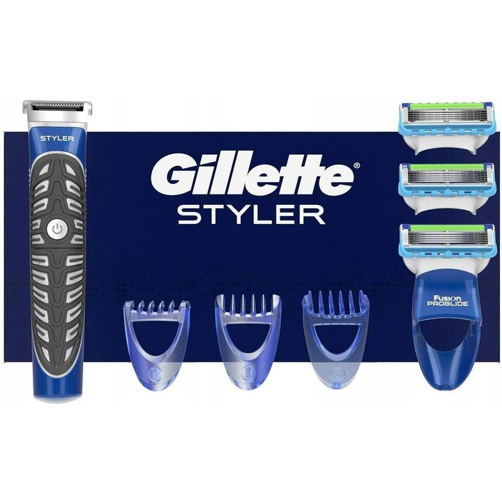 Самобръсначка Gillette Fusion ProGlide Styler, дръжка с 3 резервни