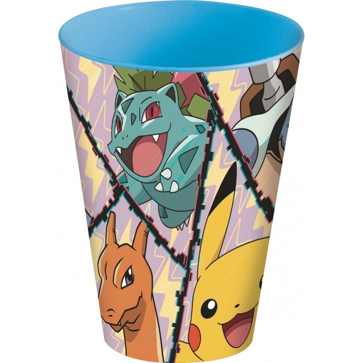Pahar plastic Pokemon 260 ml Albastru 260 ml