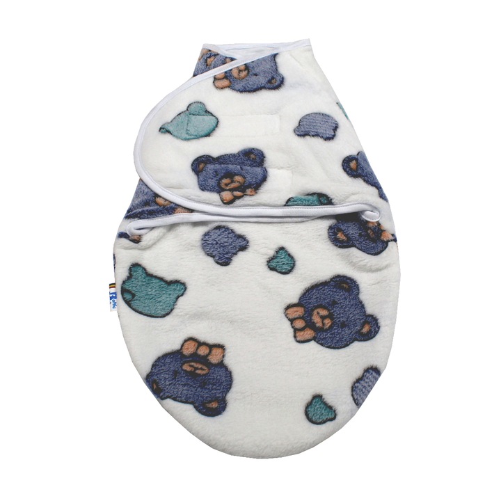 BalticBebe Swaddling System, Ursulet White, 0-3 hónap, 50 cm, Cocolino