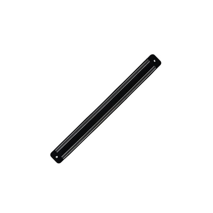 Organizator suport magnetic pentru scule si ustensile bucatarie, montare pe perete, negru, 33x3 cm FMD479