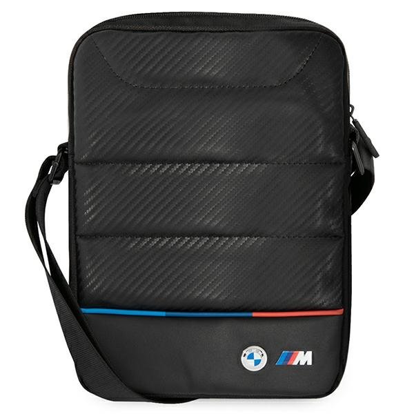 Geanta pentru tableta, BMW, Piele/Nylon, 10'', Negru