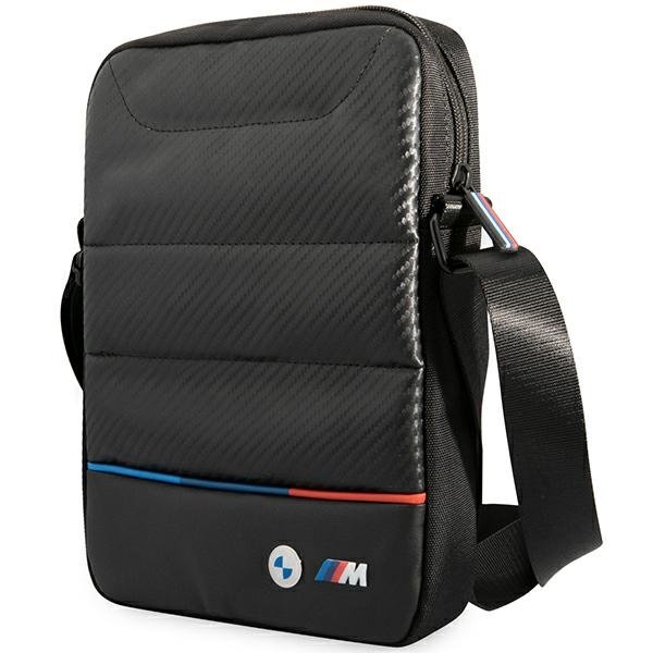 Geanta pentru tableta, BMW, Piele/Nylon, 10'', Negru