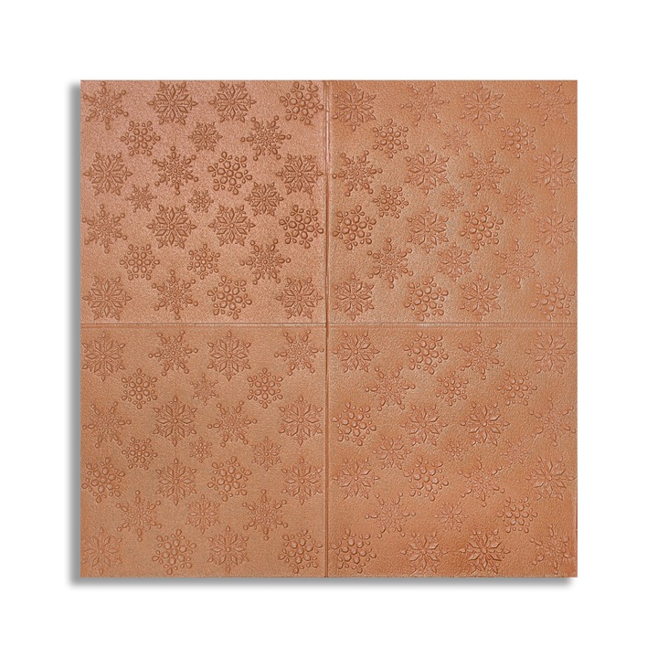 Tapet 3D Autoadeziv, design modern, rezistent la umezeala, usor de curatat, 70x70cm, Naimeed D4720, model elegant, Maro