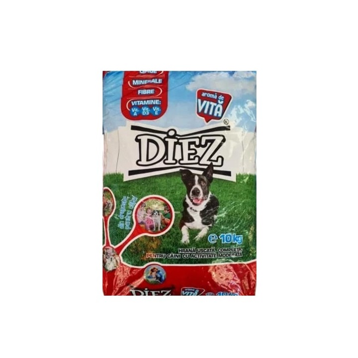 Суха храна за кучета, Diez с вкус на говеждо месо, 10 кг