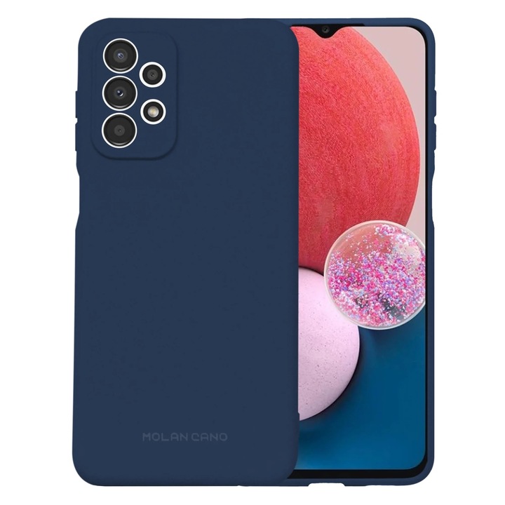 Szilikon tok, Molan Cano, Samsung Galaxy A13 4G, sötétkék