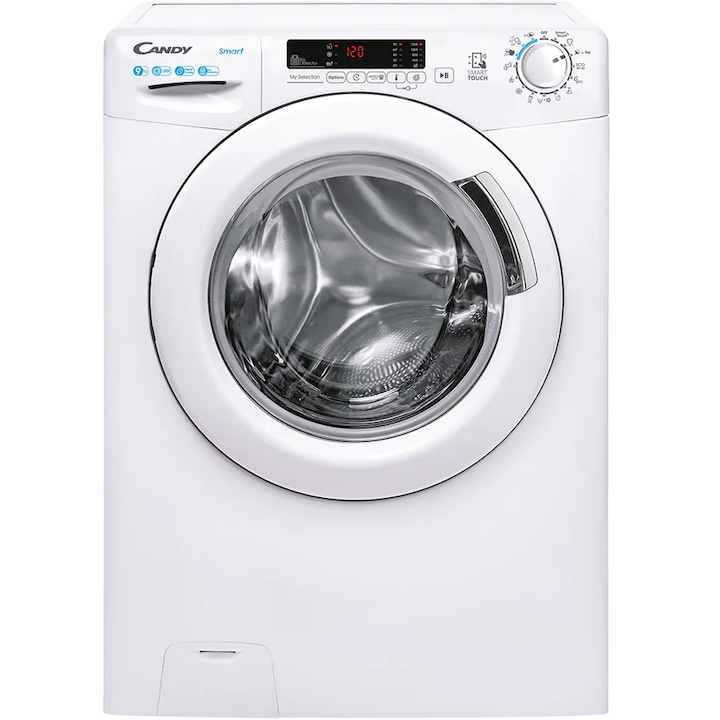 Masina de spalat rufe Candy CS1292DW4-S, Smart PRO 9 kg, 1200 RPM, Clasa B Alb