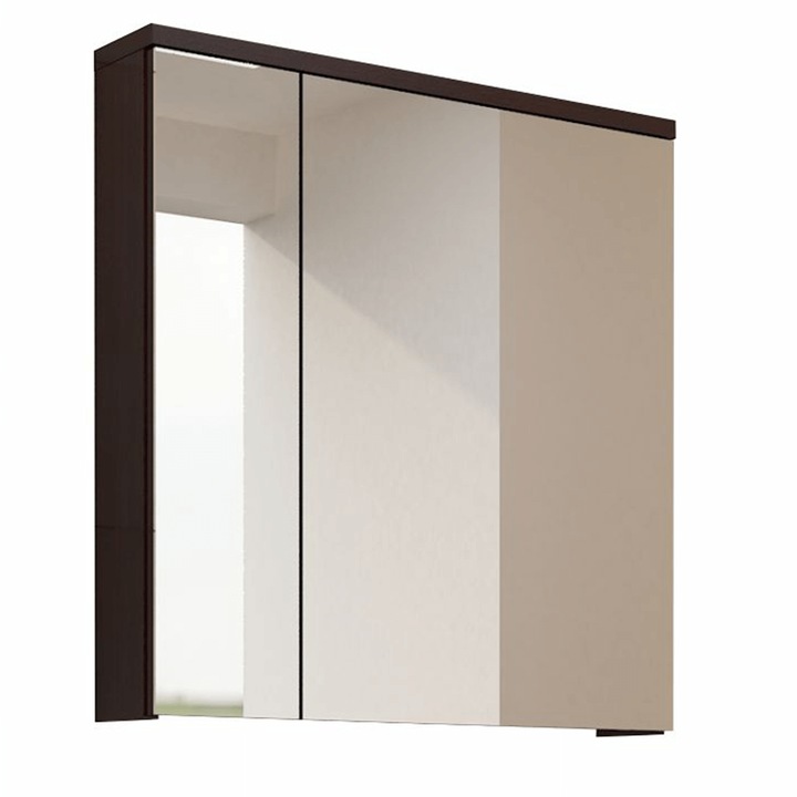 Окачен шкаф с мдф венге огледало Mason 60x17x65 см