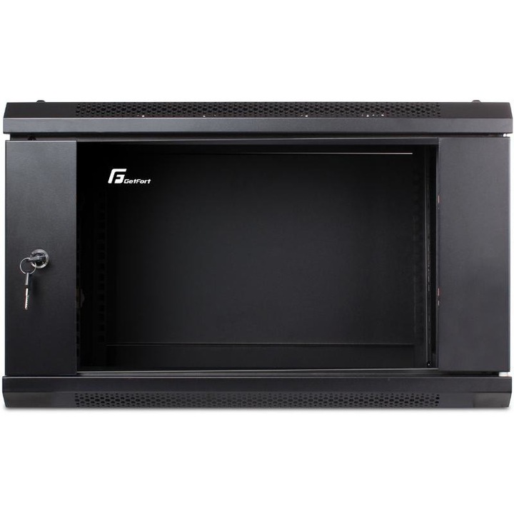 Fém szekrény, GETFORT, 600 x 450 mm, fekete