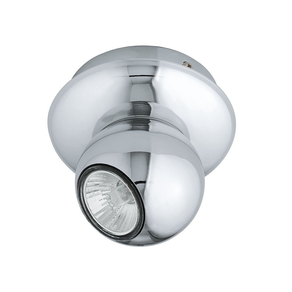 Aplica / Plafoniera spot Norbello, EGLO, GU10, 1x50W, 320 lm, otel, crom