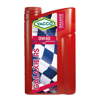Ulei de motor YACCO GALAXIE RS 0W40 pentru masini de competitie sau stil de conducere sportiva - 2 L Ulei de motor YACCO GALAXIE RS 0W40 pentru masini de competitie sau stil de conducere sportiva - 2 L