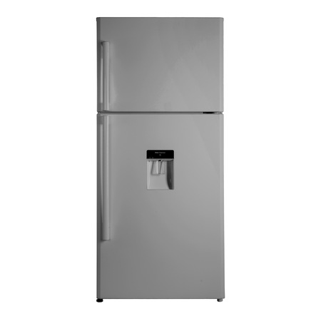 Frigider cu doua usi Pyramis FSM173, 478l, Clasa A+, Full No Frost, Usi inox, Dispersor apa, Gri
