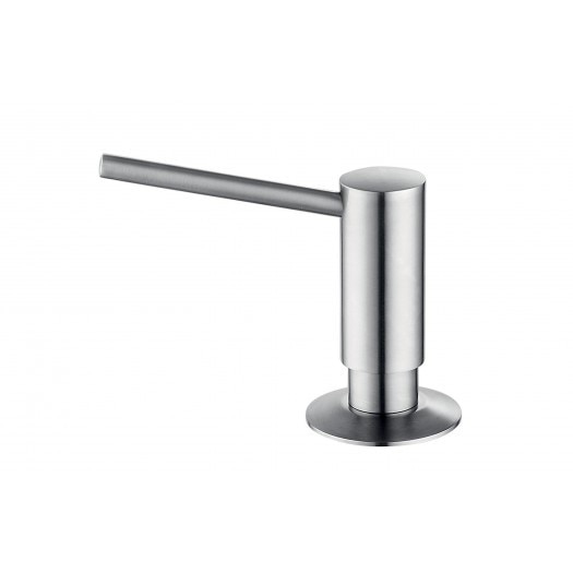 Dozator detergent lichid Pyramis, finisaj cromat, incastrabil, forma cilindrica