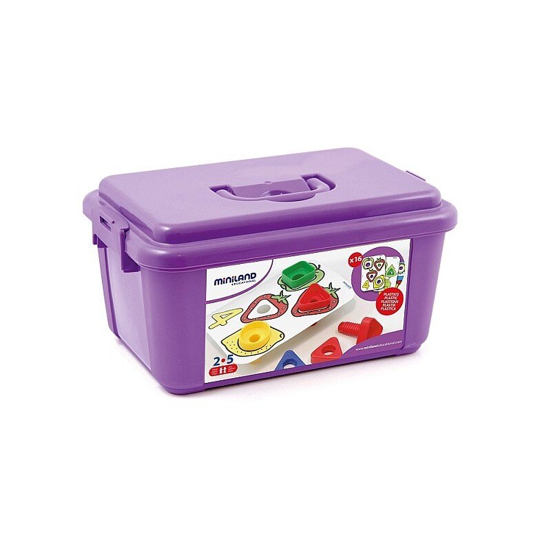 Joc de indemanare Suruburi si Piulite si cutie de depozitare Miniland