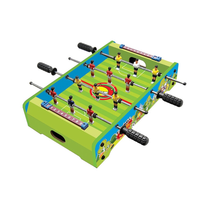 Csocsó (futball) asztal gyerekeknek Mini Wuzzler, 51 x 31 x 10 cm, Spartan, Multicolor