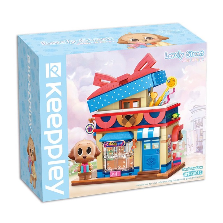 QMAN K28011 Keeppley - készségfejlesztő építőjáték - Poodle kutyus játékboltja