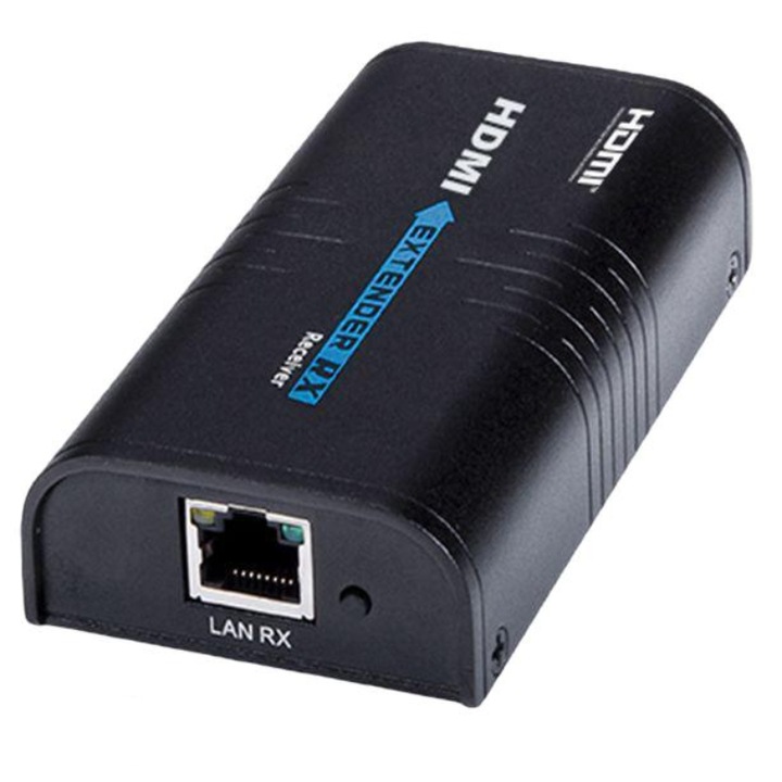 Extender HDMI IP Spacetronik, SPH-HIPv4, Multicast RX, Negru