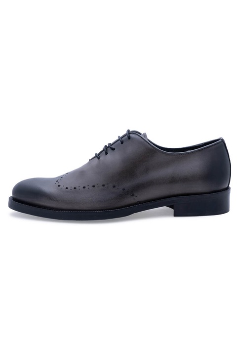 Pantofi barbati Prince Oliver, Piele naturala, Gri, 42