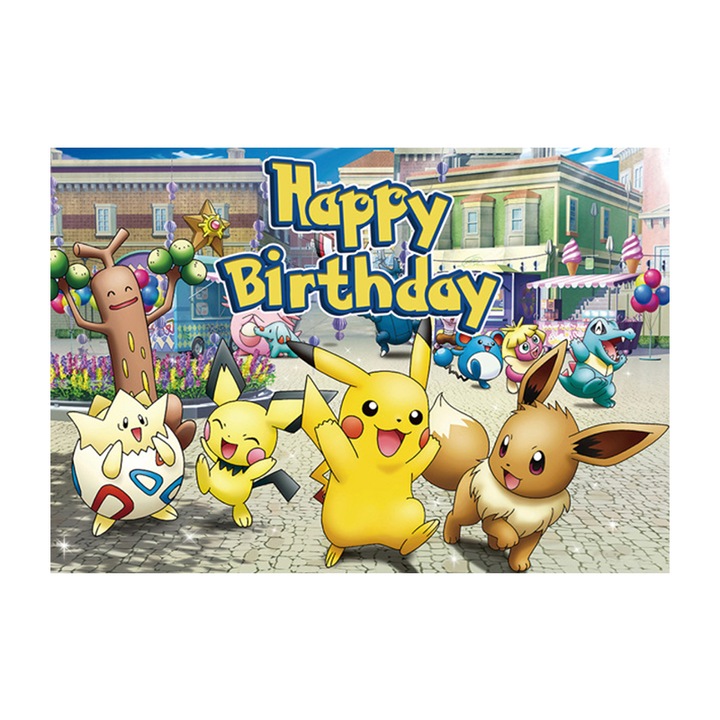 Fundal foto, Pikachu, 100x150cm, Multicolor