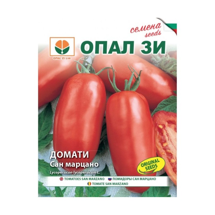 Seminte de tomate San Marzano, 0,5 grame, Opal