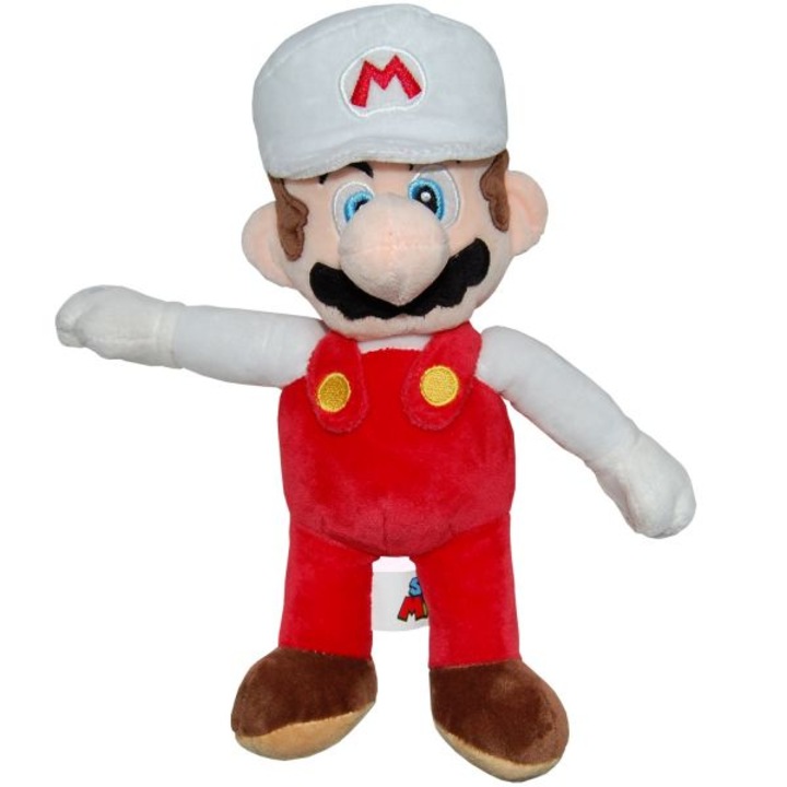 Допълнителна играчка Mario Fire с бяла капачка, 30 см