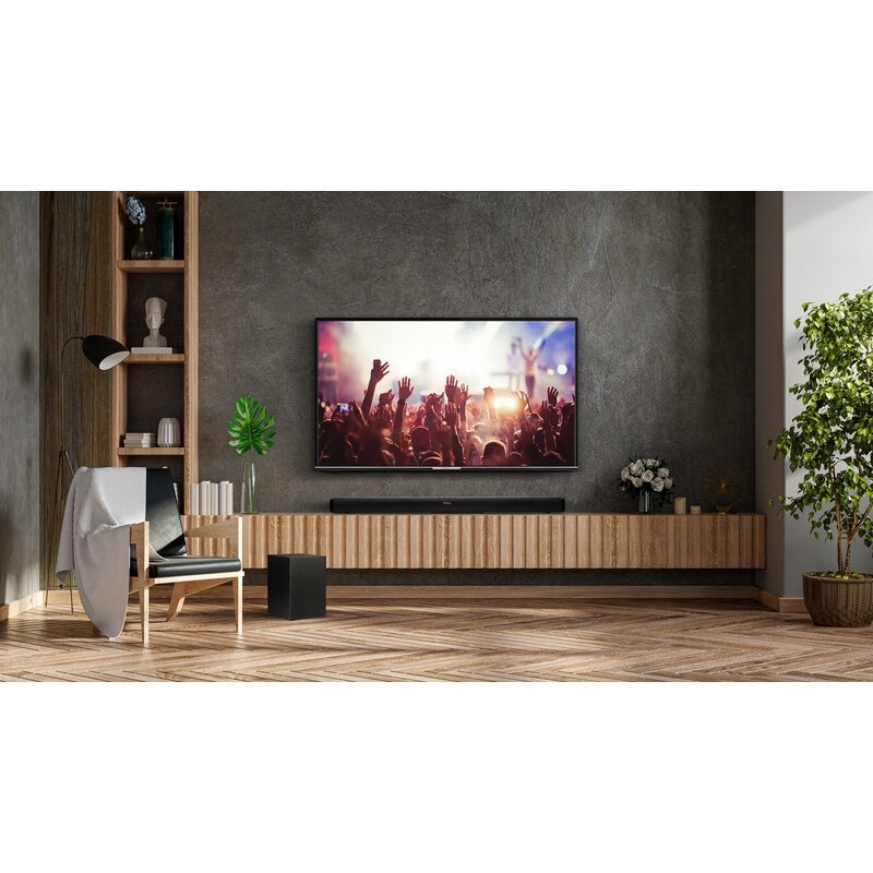 Soundbar TAS 950 WSB, 2.1, Subwoofer wireless, 140 W, HDMI, USB, Bluetooth, Negru
