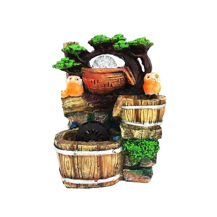 Декоративен фонтан, бутон за включване/изключване, 26 см, 635C1