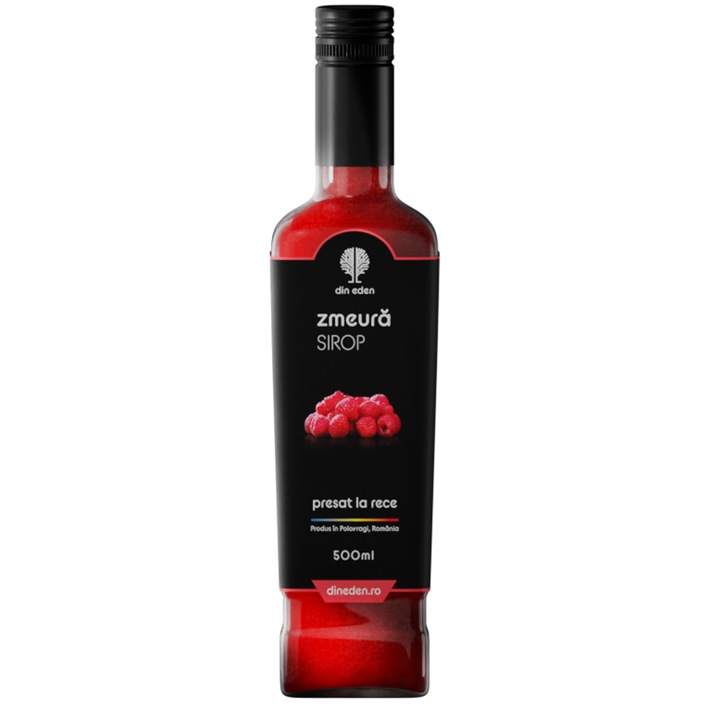 Sirop de zmeura presat la rece, Din Eden, 500ml