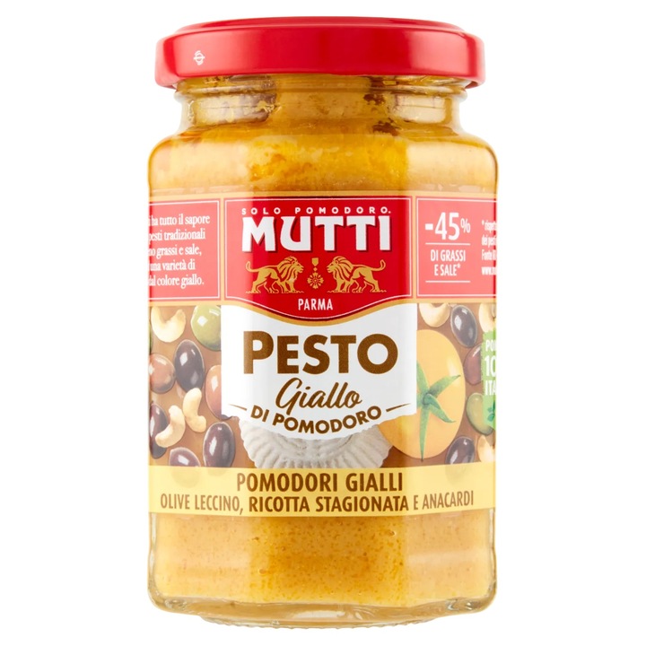 Sos Pesto din Rosii Galbene Mutti, 180 g
