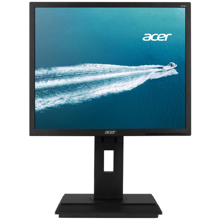 Монитор LED Acer 19", IPS, DVI, VGA, B196LAYMDR, Черен