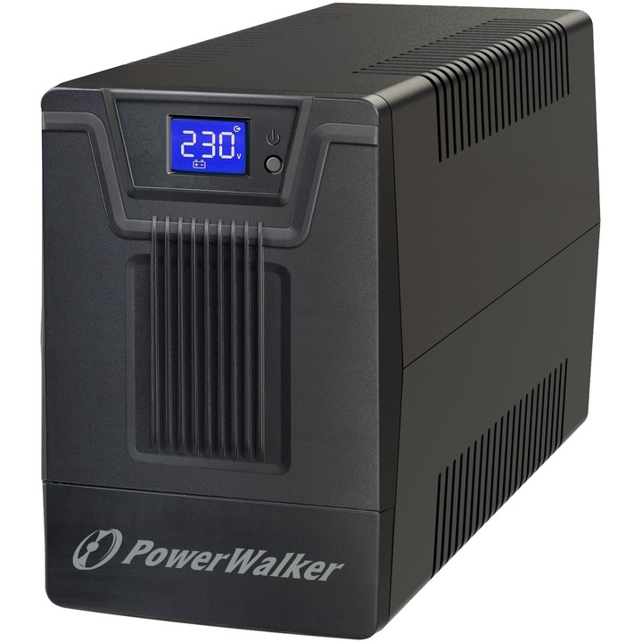 UPS PowerWalker VI, 2000VA/1200W, Afisaj LCD, Negru