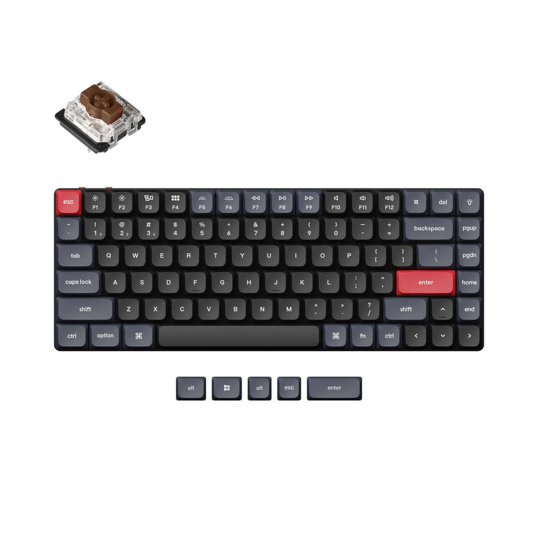 Tastatura Mecanica Gaming Keychron K3 Pro QMK/VIA, RGB, Brown Gateron ...