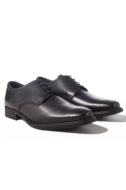 Pantofi barbati, Redfoot, Piele naturala, Negru, 43