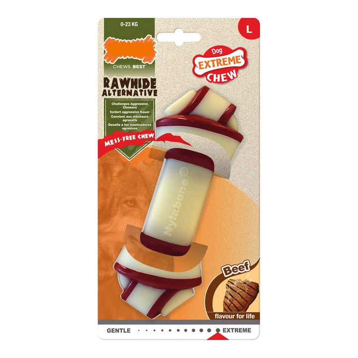 Jucarie mestecat pentru caini Nylabone, nod, marime L