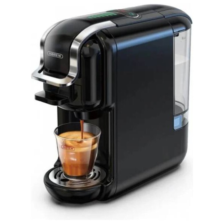 Мултифункционална 5 в 1 Еспресо Кафемашина Hibrew за мляно кафе, капсули Nespresso, Dolce Gusto, Lavazza, Ese pods, K-cup, 1450 w, 19 bar, Черна