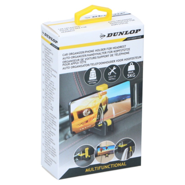 Suport telefon auto multifunctional Dunlop
