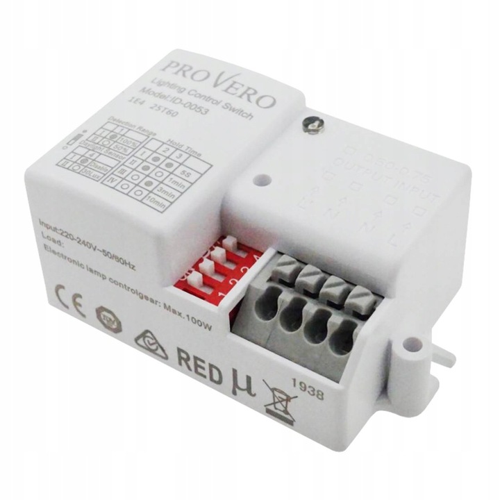 Senzor de miscare, IdeaLed, 230V, Alb